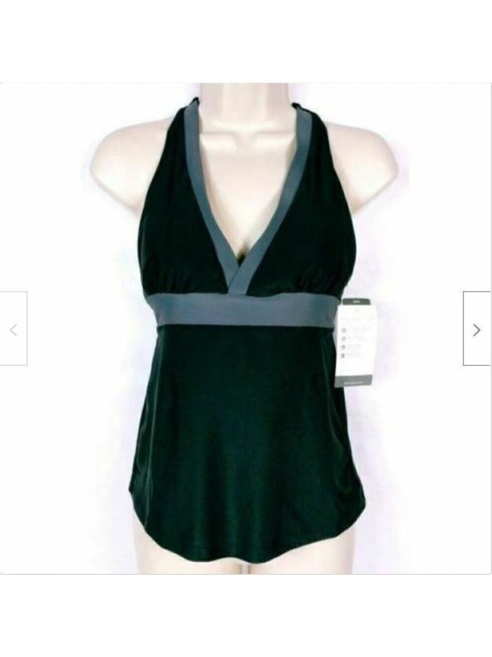 Champion Black Racerback Bikini Swimsuit Top XS